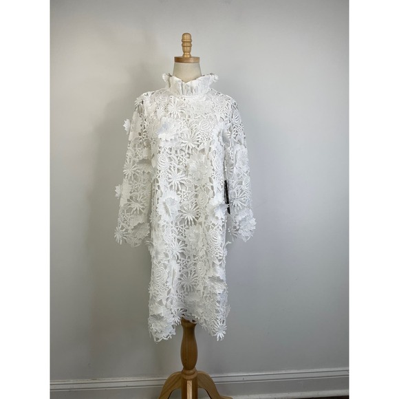 TUCKERNUCK Blanc Guipure Lace Daphne Dress NWT Size Small - Picture 8 of 10